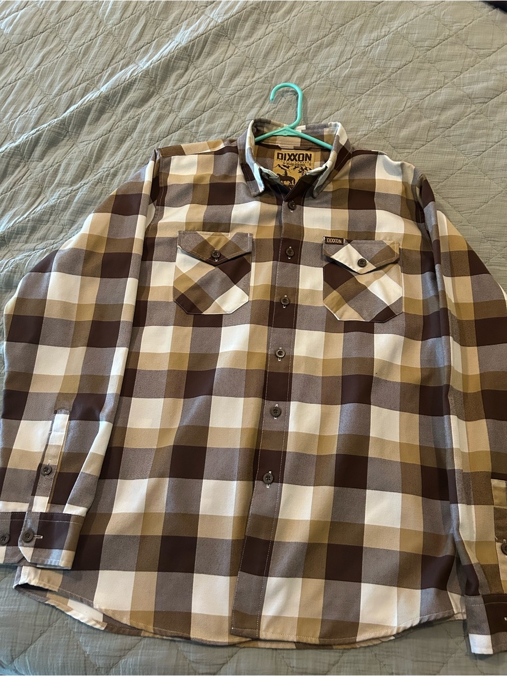 Dixxon Brown Plaid Men's Button-Up Shirt